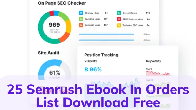 25 Semrush Ebook In Orders List Download Free
