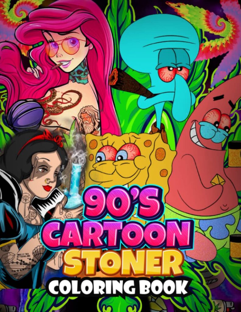 90s Cartoon Stoner Coloring Book
