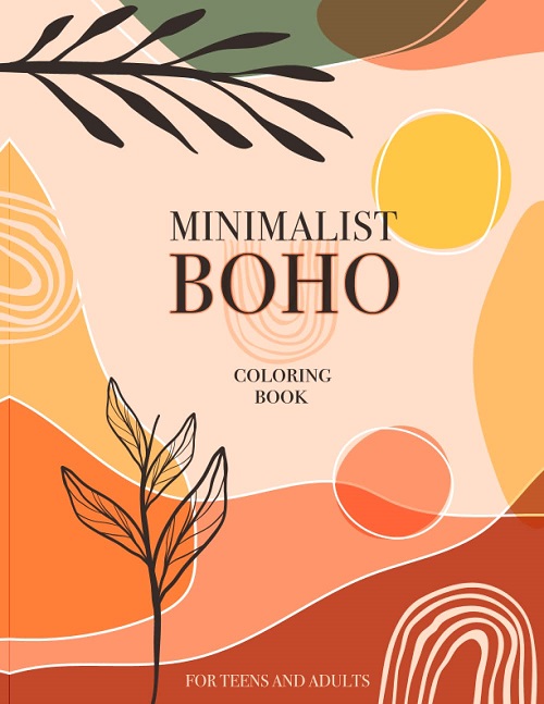 Aesthetic & Abstract Minimalist Boho Coloring Book