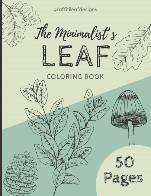 Minimalist's Leaf Aesthetic Coloring Book