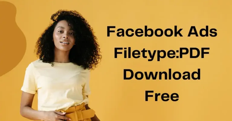 Facebook Ads FiletypePDF