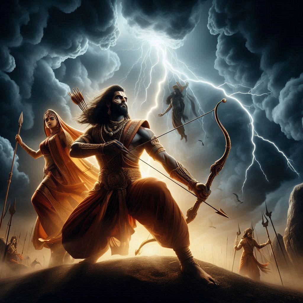 Ram and Sita in Battle