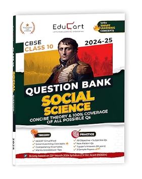 Educart CBSE Question Bank Class 10 Social Science 2024-25